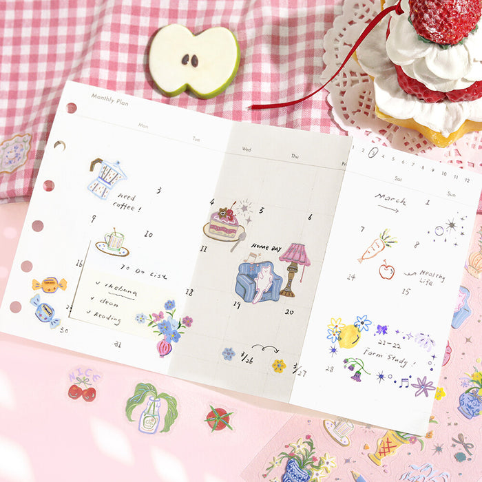 BGM 'IRIDE' Series Clear Deco Stickers - Colours for Living