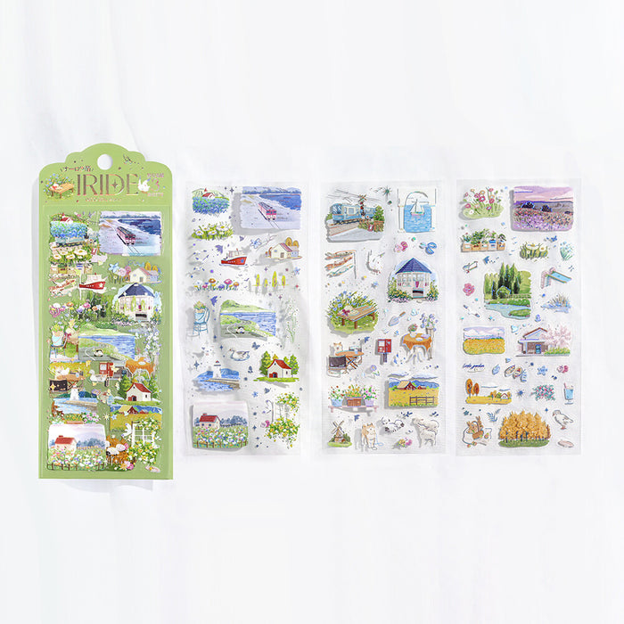 BGM 'IRIDE' Series Clear Deco Stickers - On the Road