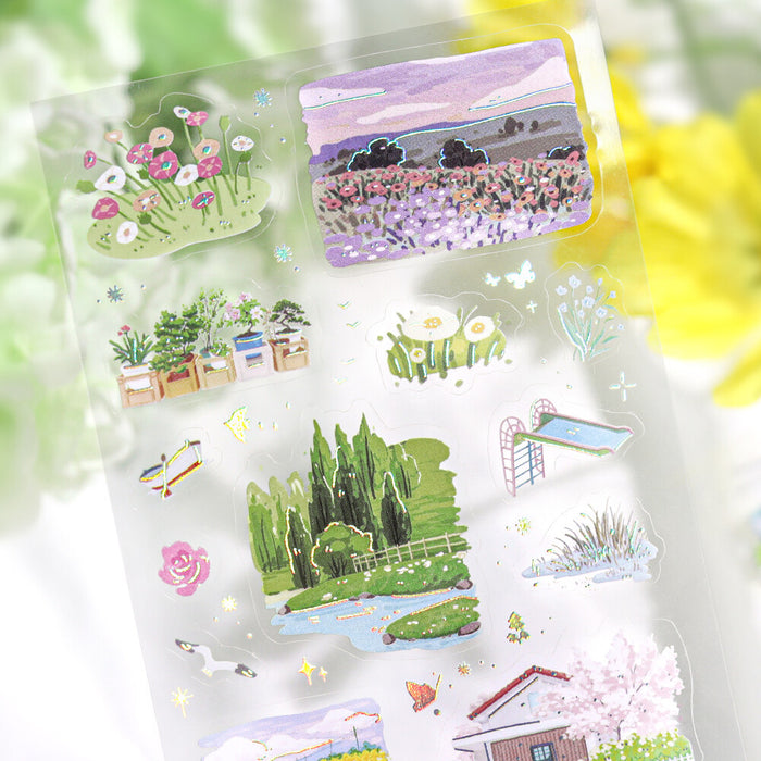 BGM 'IRIDE' Series Clear Deco Stickers - On the Road