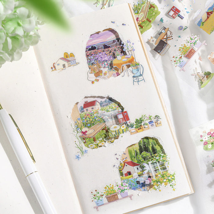 BGM 'IRIDE' Series Clear Deco Stickers - On the Road