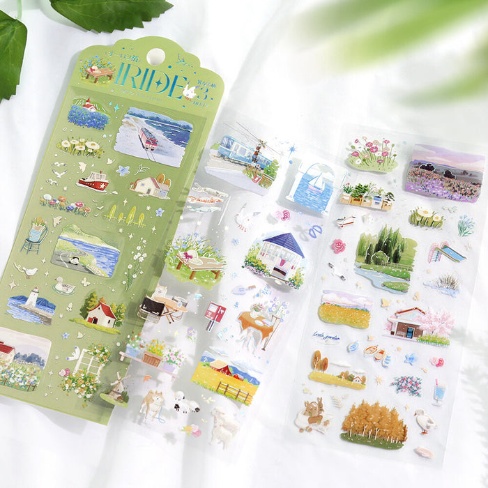 BGM 'IRIDE' Series Clear Deco Stickers - On the Road