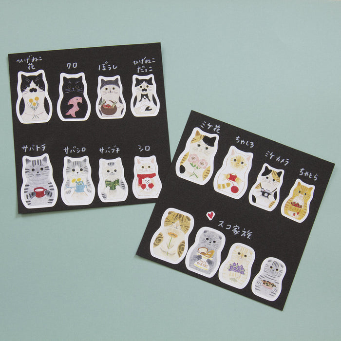 Sticker Sheet - Cat Matryoshka
