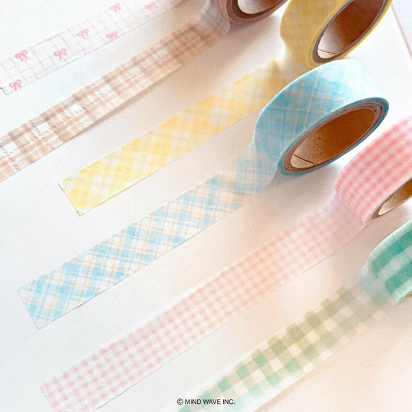 Mind Wave Japan Washi Tape - Check Pattern #20