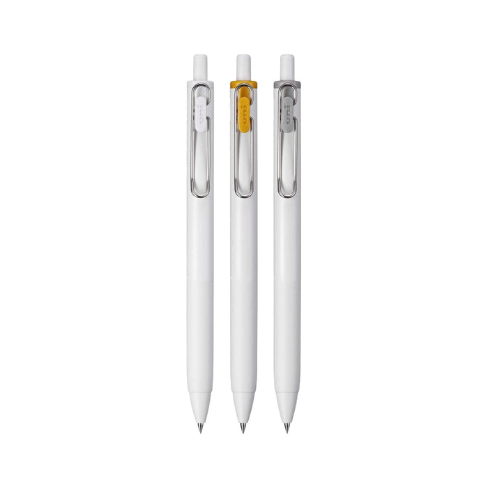 Uni-Ball One Gel Pens - White + Metallic Colours