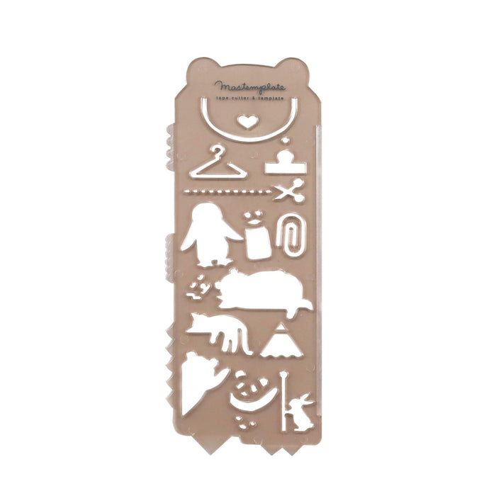Kutsuwa Mastemplate Tape Cutter & Stencil - Animal
