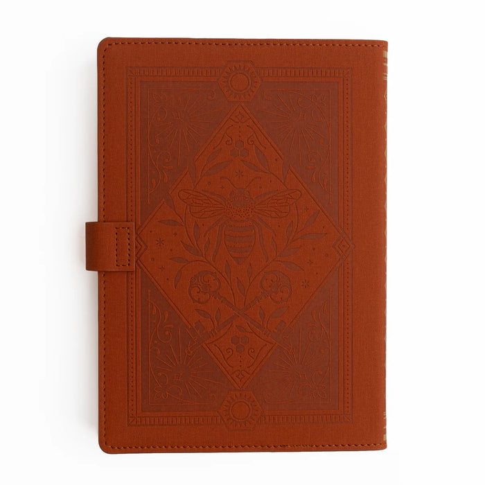 Everyday Deluxe A5 Refillable Journal - Keeper of Bees in Rust