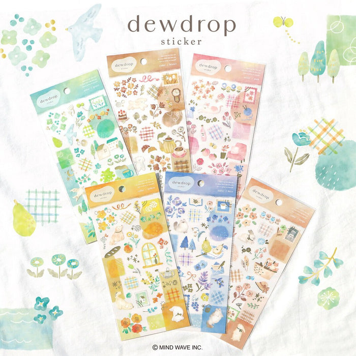Mind Wave 'Dewdrop' Series Stickers - Blue