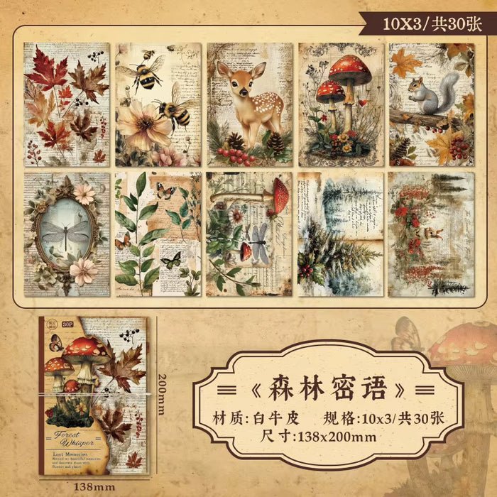 Lost Memories Collage Paper Pack - Forest Whisper