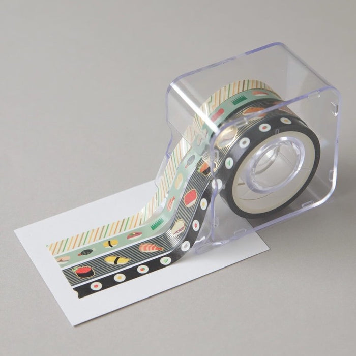 Washi Tape Set with Cutter - Sushi