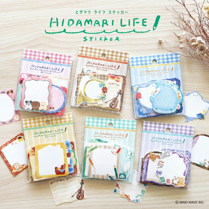 Mind Wave 'Hidamari Life' Series Flake Stickers - Cat