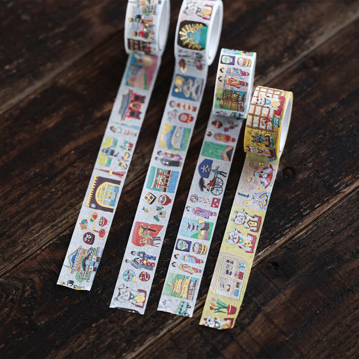 Ai Okino Foil-Stamped Washi Tape - Kyoto