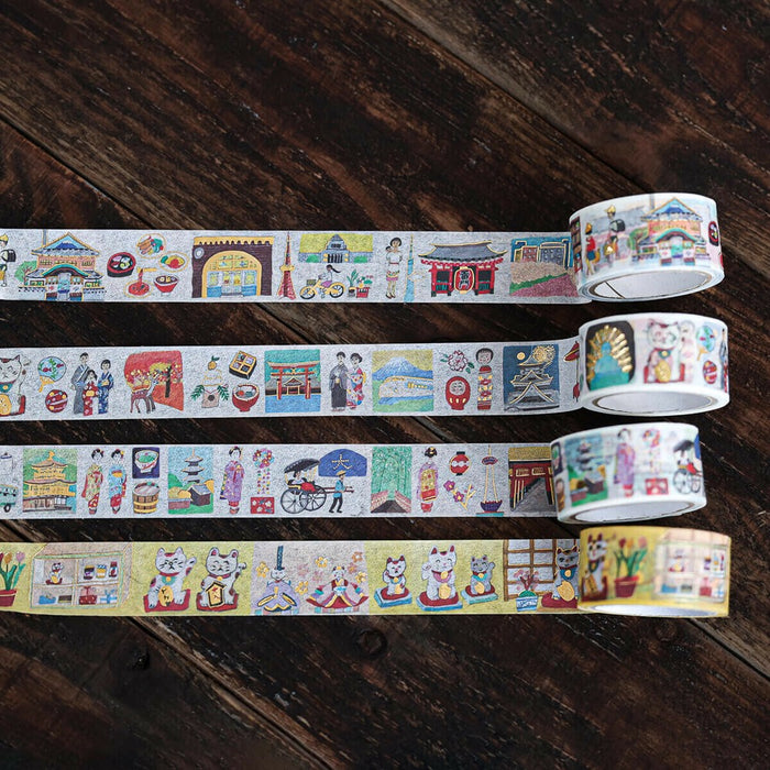 Ai Okino Foil-Stamped Washi Tape - Japan