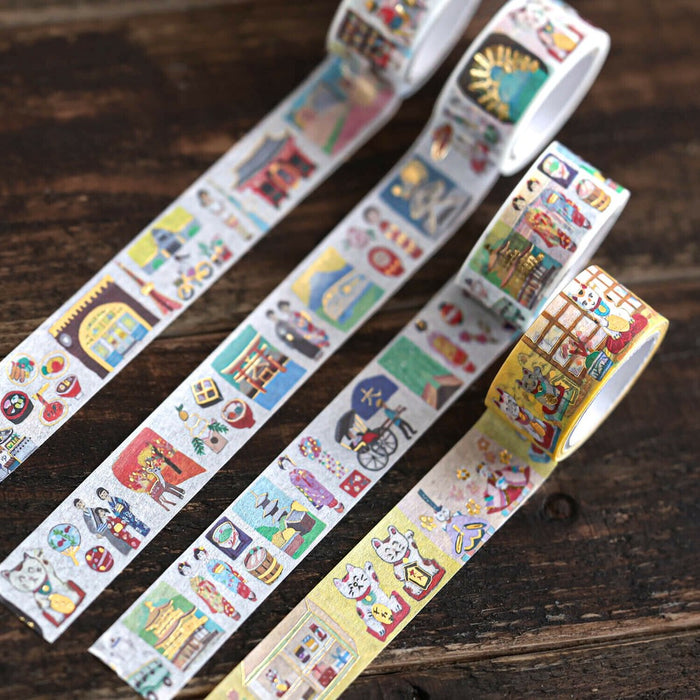 Ai Okino Foil-Stamped Washi Tape - Japan