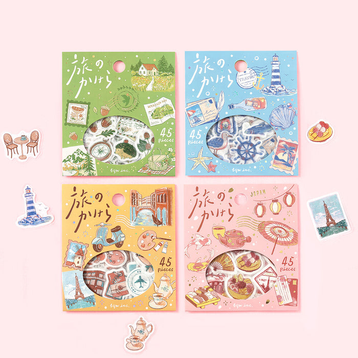 BGM 'Fragments of a Journey' Washi Paper Deco Stickers - To Japan