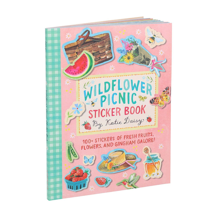 Wildflower Picnic Sticker Book - 100+ Stickers of Fresh Fruits, Flowers, and Gingham Galore!