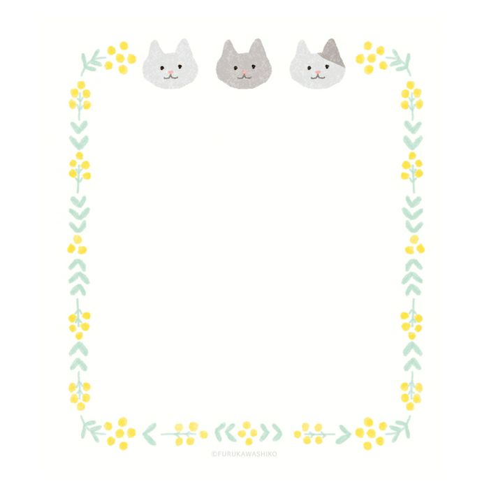 Memo Pad - Mimosa & Cat