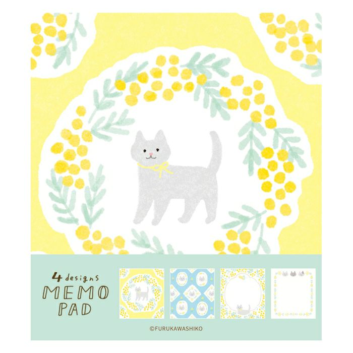 Memo Pad - Mimosa & Cat