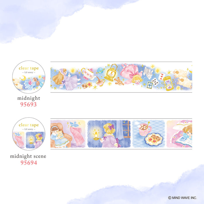 Mind Wave 'Lil Story' Foil-Stamped Clear Tape - Midnight Scene