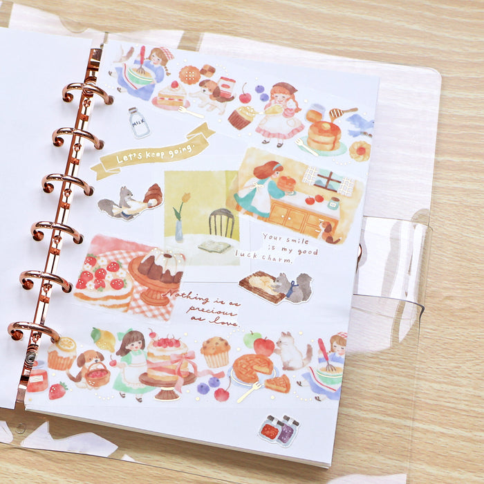 Mind Wave 'Lil Story' Foil-Stamped Clear Tape - Baking