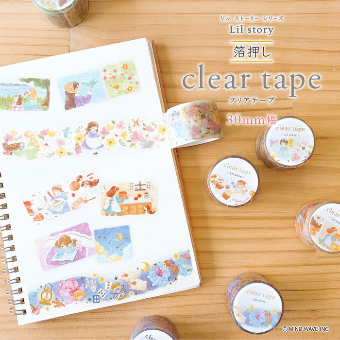 Mind Wave 'Lil Story' Foil-Stamped Clear Tape - Baking