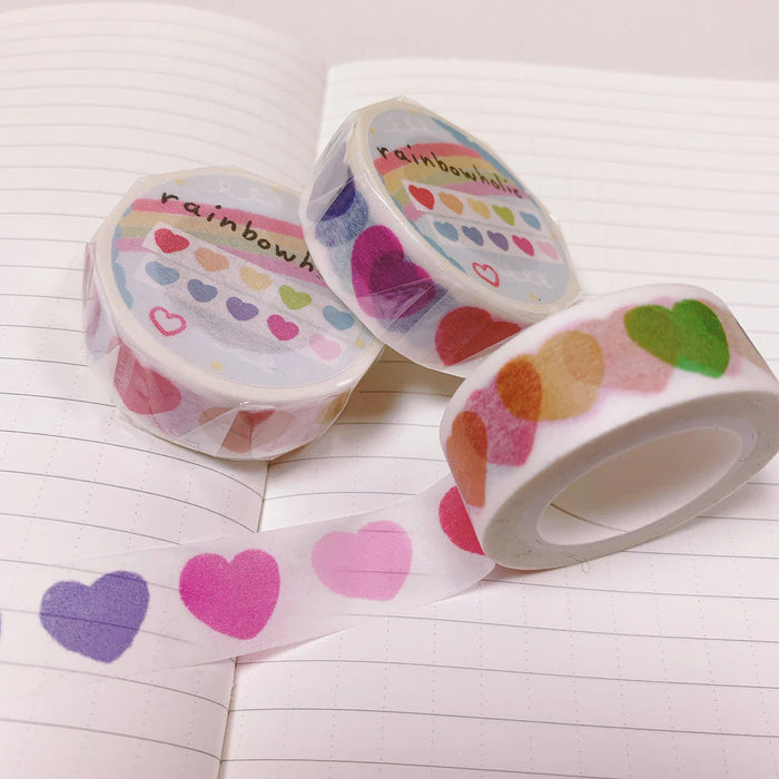 rainbowholic Washi Tape - Rainbow Heart