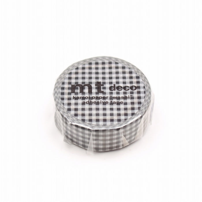 mt Deco Masking Tape - Delicate Checkered Black