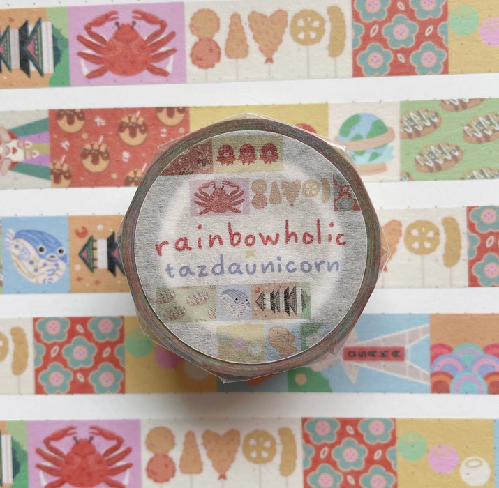 rainbowholic x Tazdaunicorn Washi Tape - Osaka Pattern
