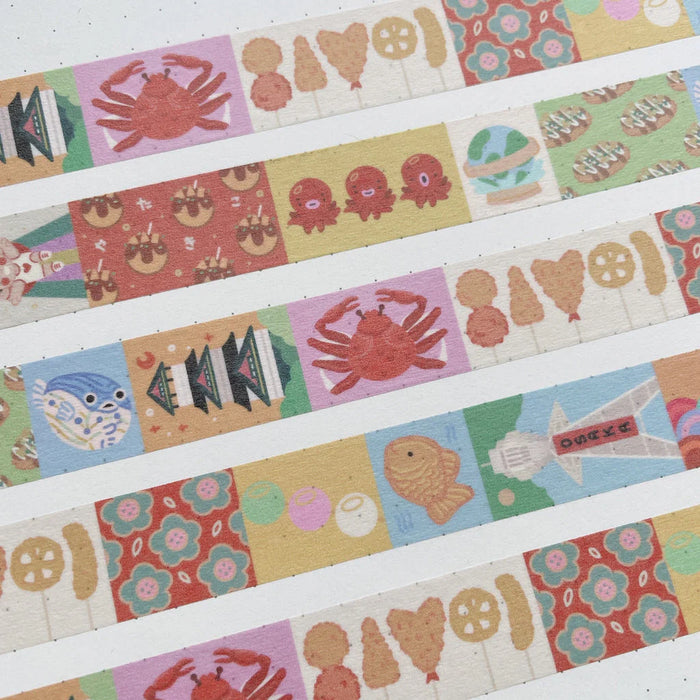 rainbowholic x Tazdaunicorn Washi Tape - Osaka Pattern