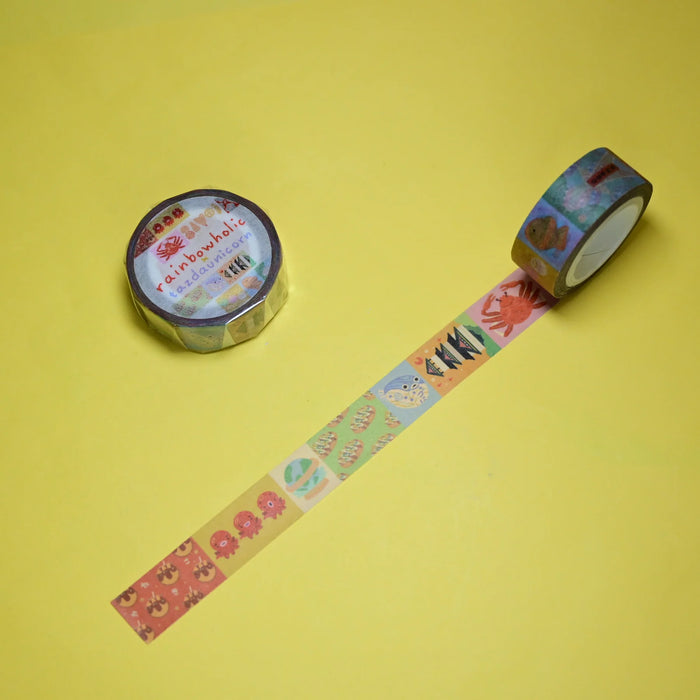 rainbowholic x Tazdaunicorn Washi Tape - Osaka Pattern