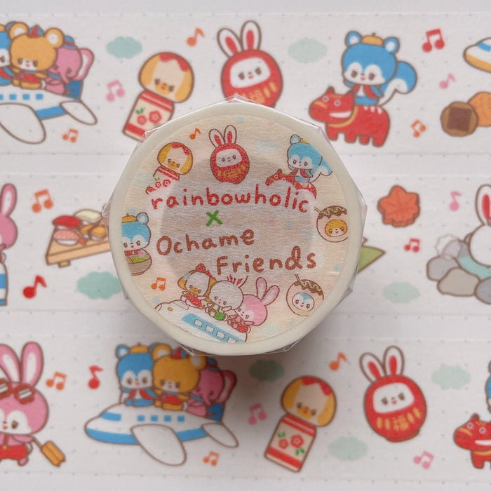 rainbowholic x Ochame Friends Washi Tape - Japan Travel