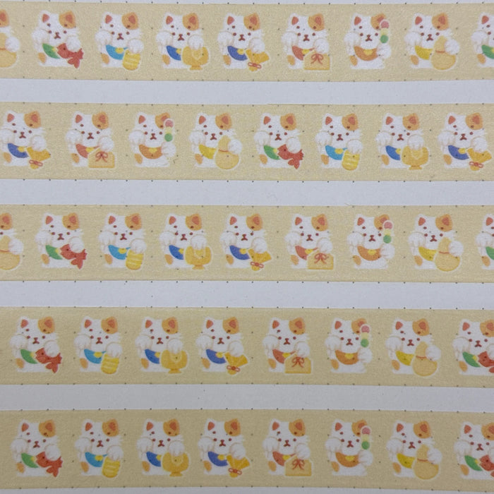 rainbowholic x Tazdaunicorn Washi Tape - Rainbow Lucky Cat