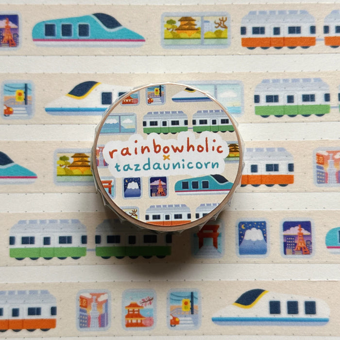 rainbowholic x Tazdaunicorn Washi Tape - Train