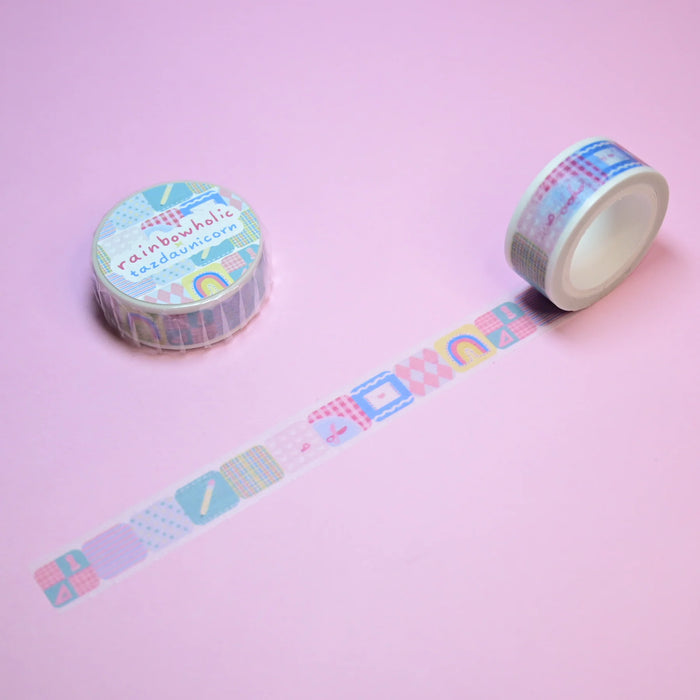 rainbowholic x Tazdaunicorn Washi Tape - Stationery Patchwork