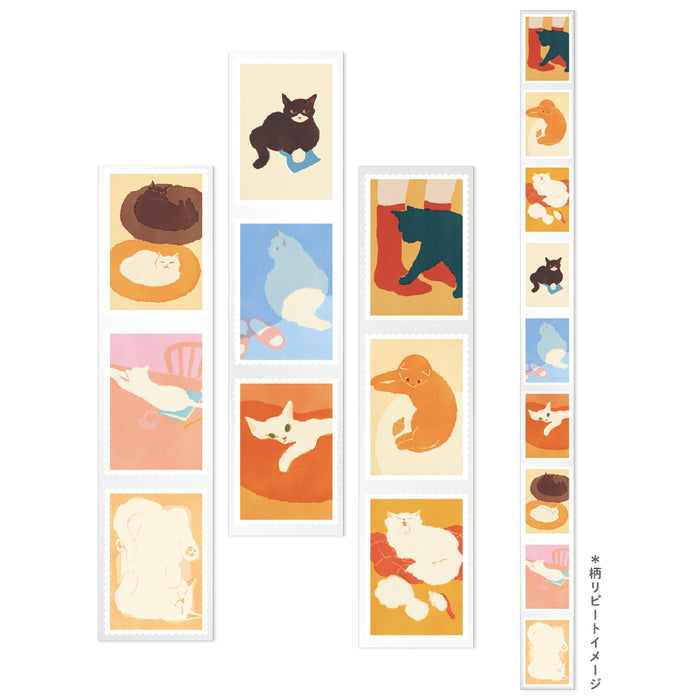 Mula Clear Tape 30mm - Cat Stamps