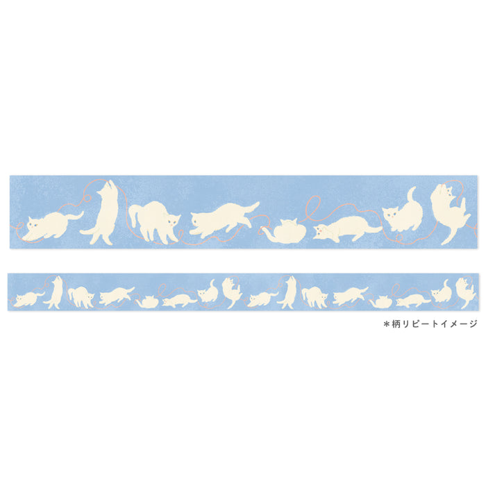 Mula Clear Tape 30mm - Polka Cat
