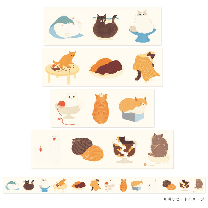 Mula Clear Tape 30mm - Funny Cat