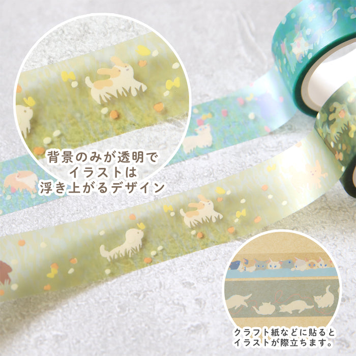 Mula Clear Tape 30mm - Cat Stamps