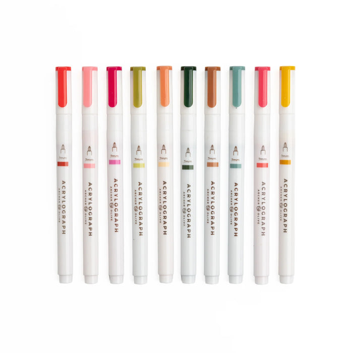 Acrylograph Pens Set of 10 - Meadow & Vine