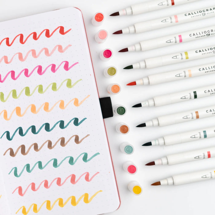 Calliograph Dual-Tipped Brush Pens Set of 10 - Meadow & Vine