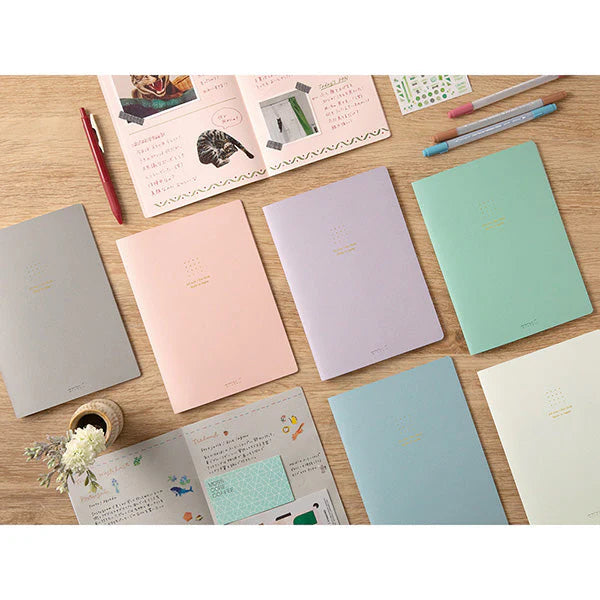 Midori A5 Colour Notebook - Dot Grid - Green