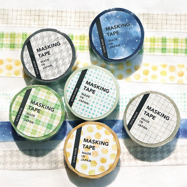 Mind Wave Japan Washi Tape - Check Pattern #11
