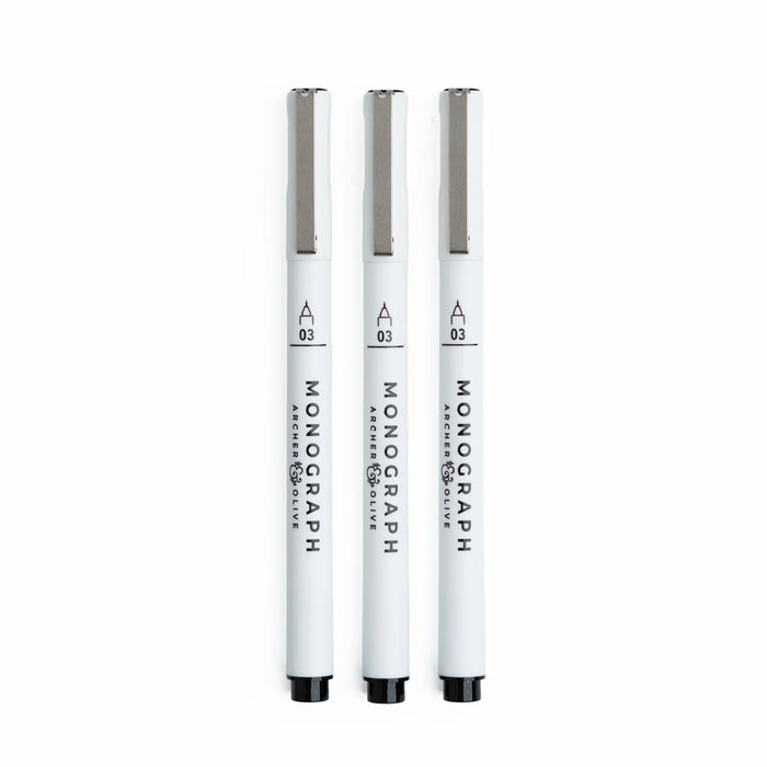 Fineliner Pens - Set of 3