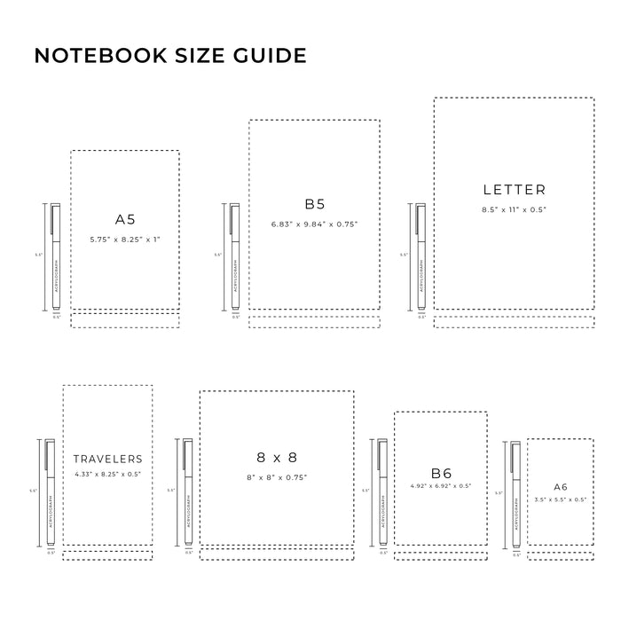Lunar Veil Dot Grid Notebook