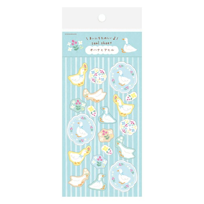 Sticker Sheet - Flowers & Ducks