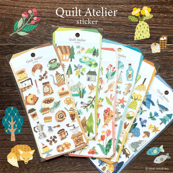 Mind Wave 'Quilt Atelier' Series Stickers - House Near The Lake