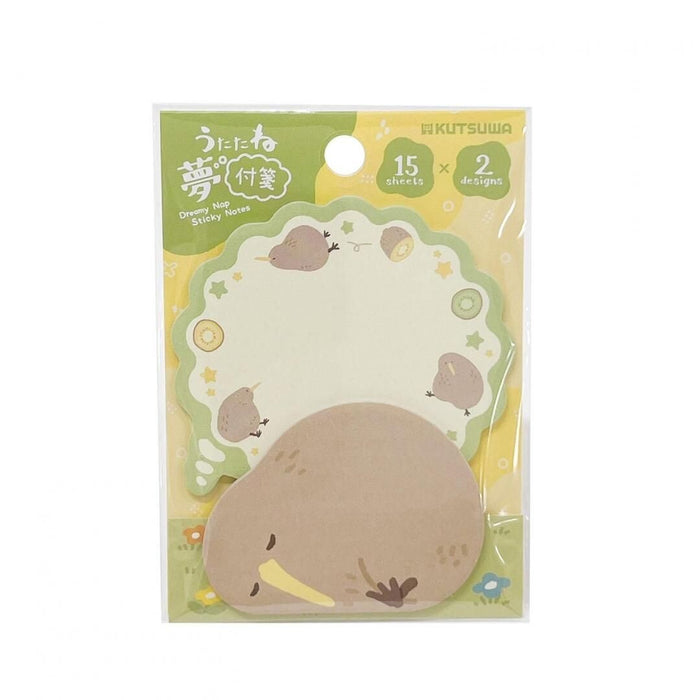 'Dreamy Nap' Sticky Note Set - Kiwi Bird
