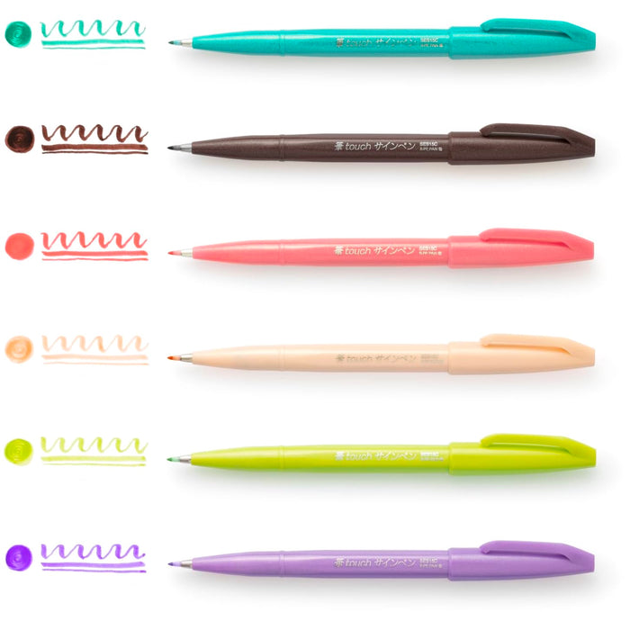 Pentel Arts 'Brush Up!' Brush Pens - Landscape Colours (Singles)