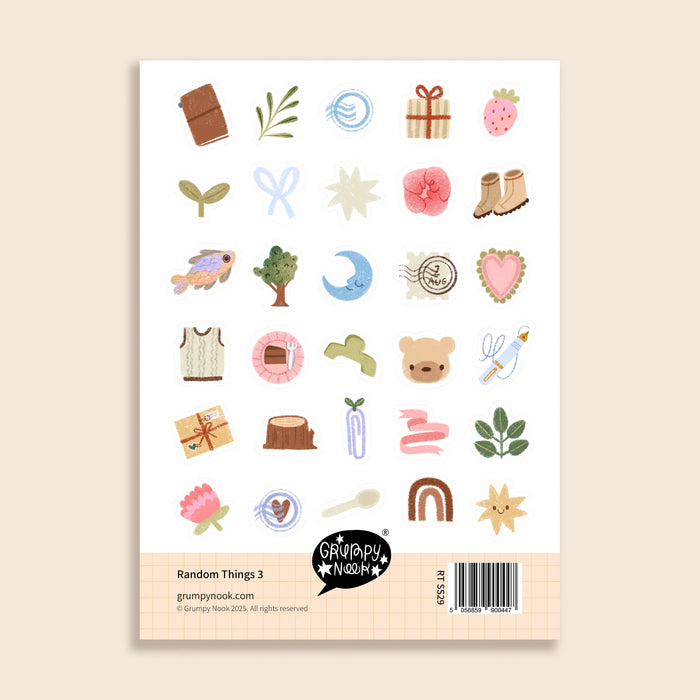 Random Things 3 Sticker Sheet