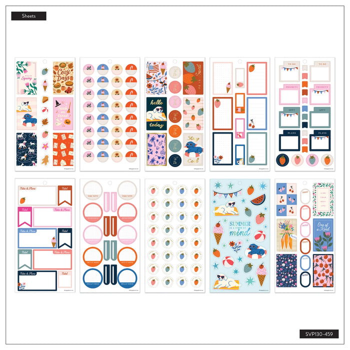 The Happy Planner CLASSIC Value Pack Stickers - A Festive Year - 30 Sheets