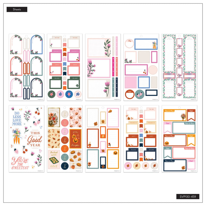 The Happy Planner CLASSIC Value Pack Stickers - A Festive Year - 30 Sheets